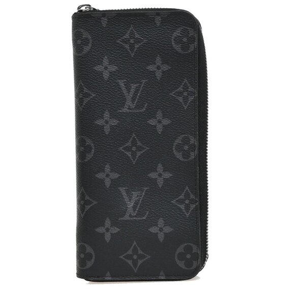 LOUIS VUITTON Zippy Wallet Vertical Monogram Eclipse Leather BK M62295 81EE940